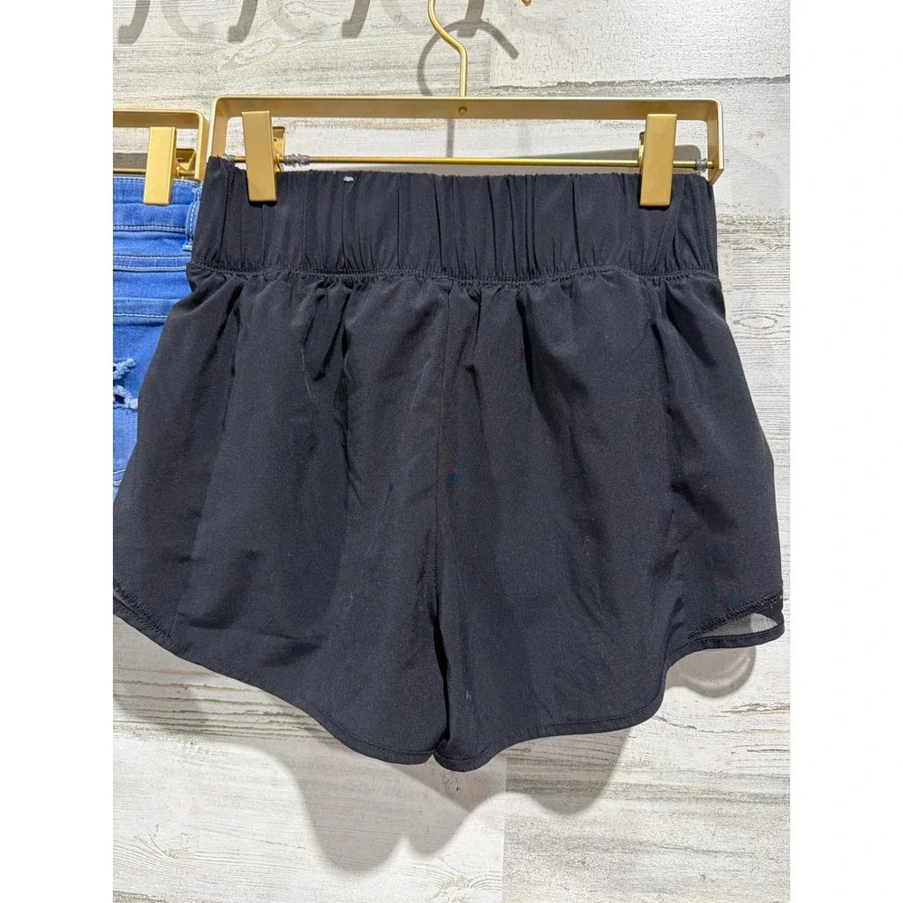 Beautees Justice Shorts Bundle Girls 12/14 Blue Black Distressed Active GUC*